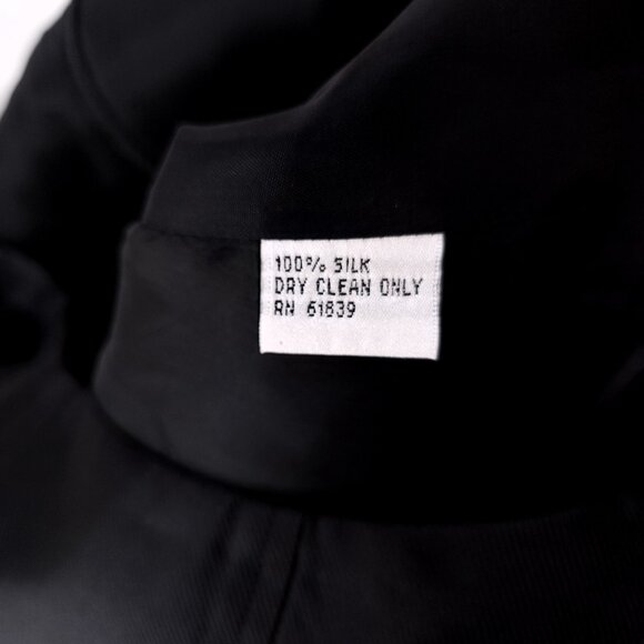 Rickie Freeman Teri Jon Silk Fit Flare Dress Size 10 Black Pleated Sleeveles - Picture 6 of 11